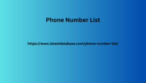 Phone Number List