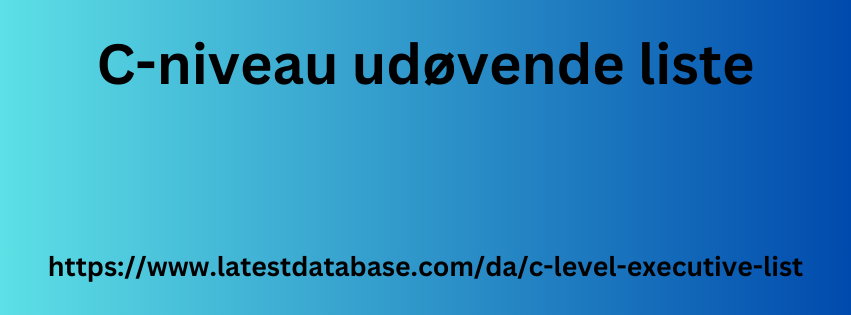 C-niveau udøvende liste