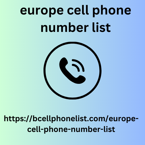 europe cell phone number list