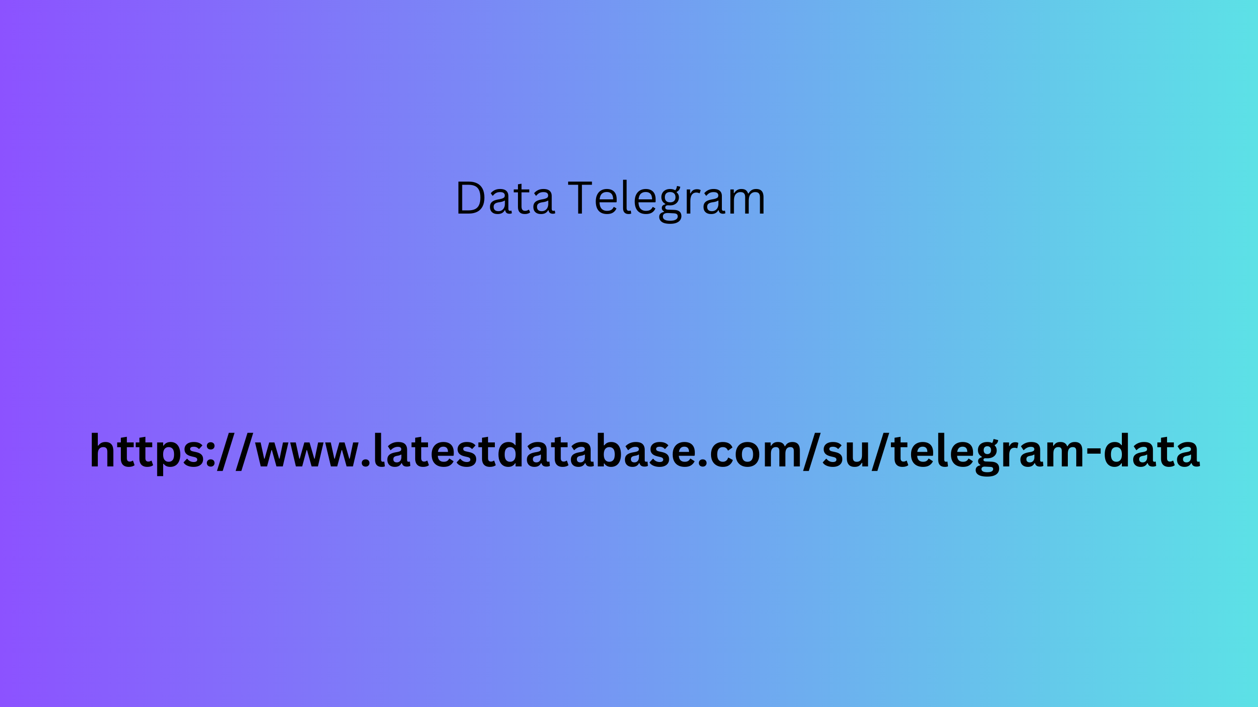 Data Telegram