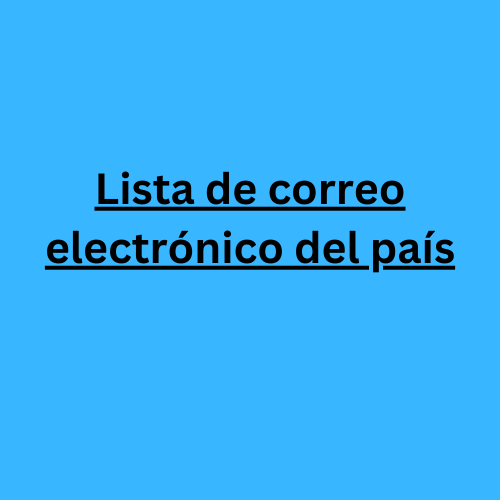 Lista de correo electrónico del país