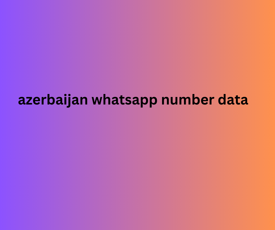 azerbaijan whatsapp number data