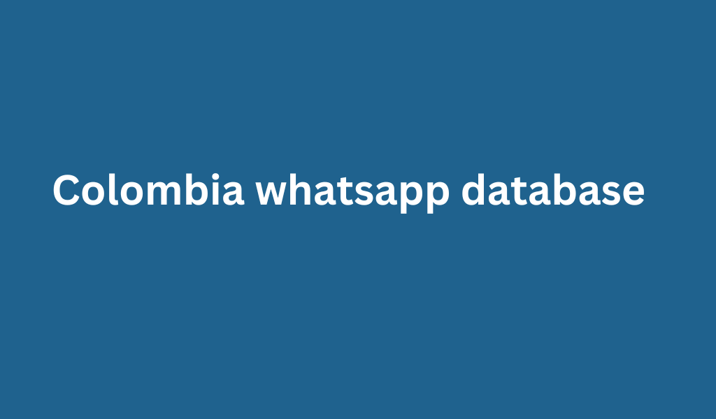 Colombia whatsapp database