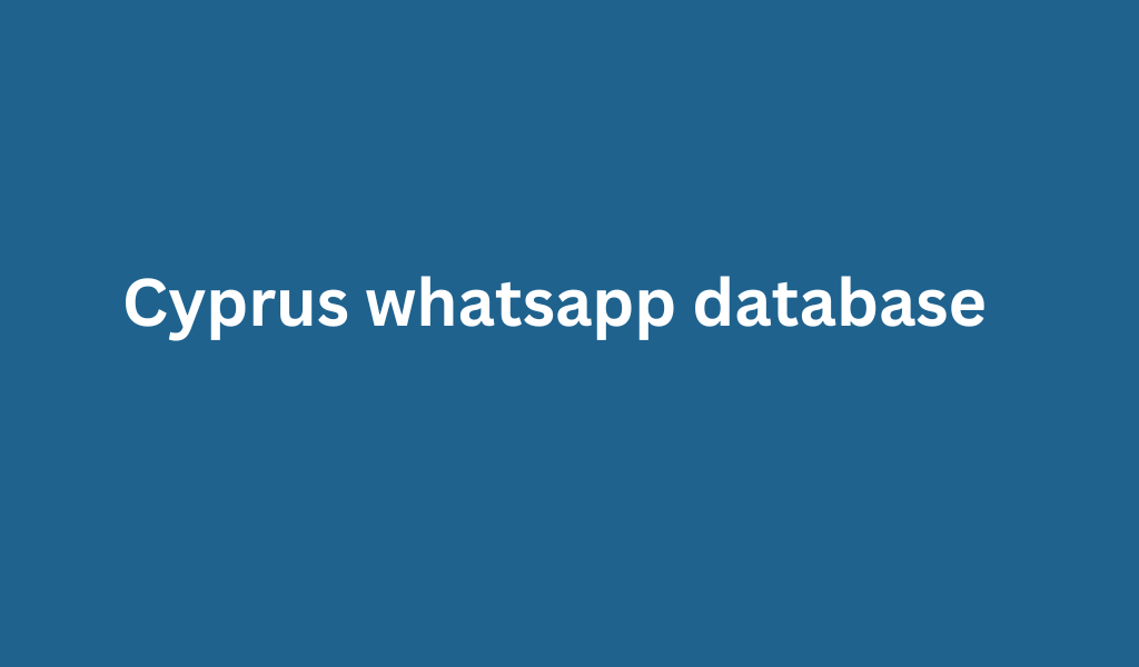 Cyprus whatsapp database