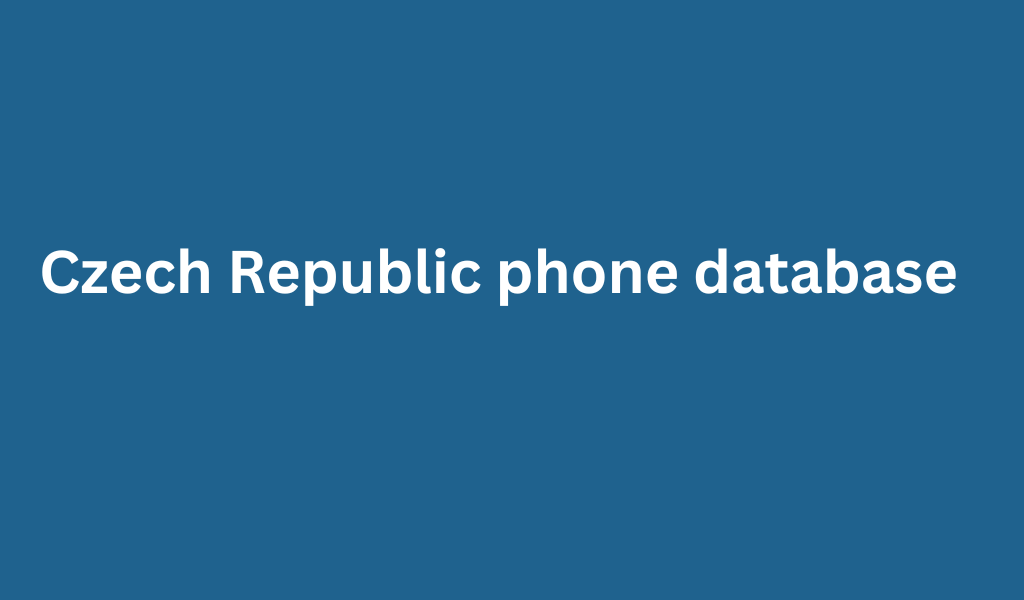 Czech Republic phone database