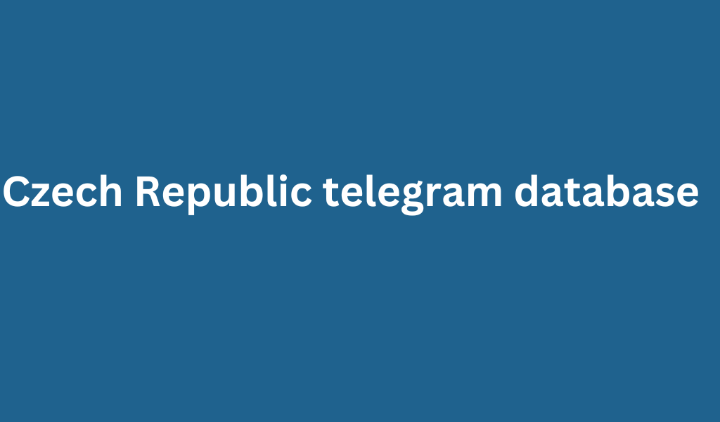 Czech Republic telegram database