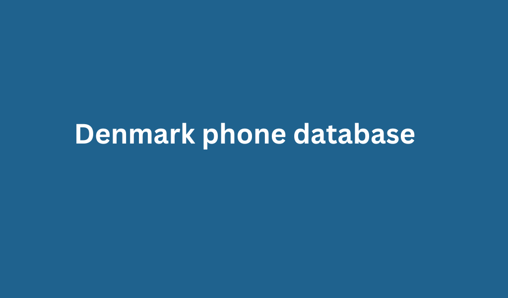 Denmark phone database