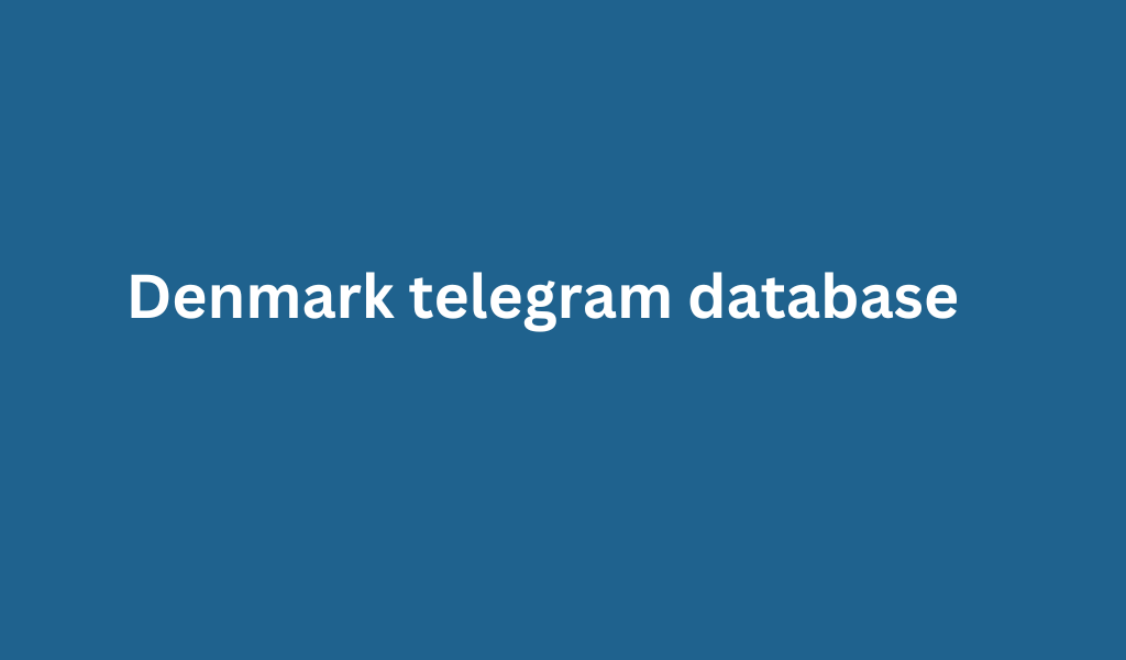 Denmark telegram database