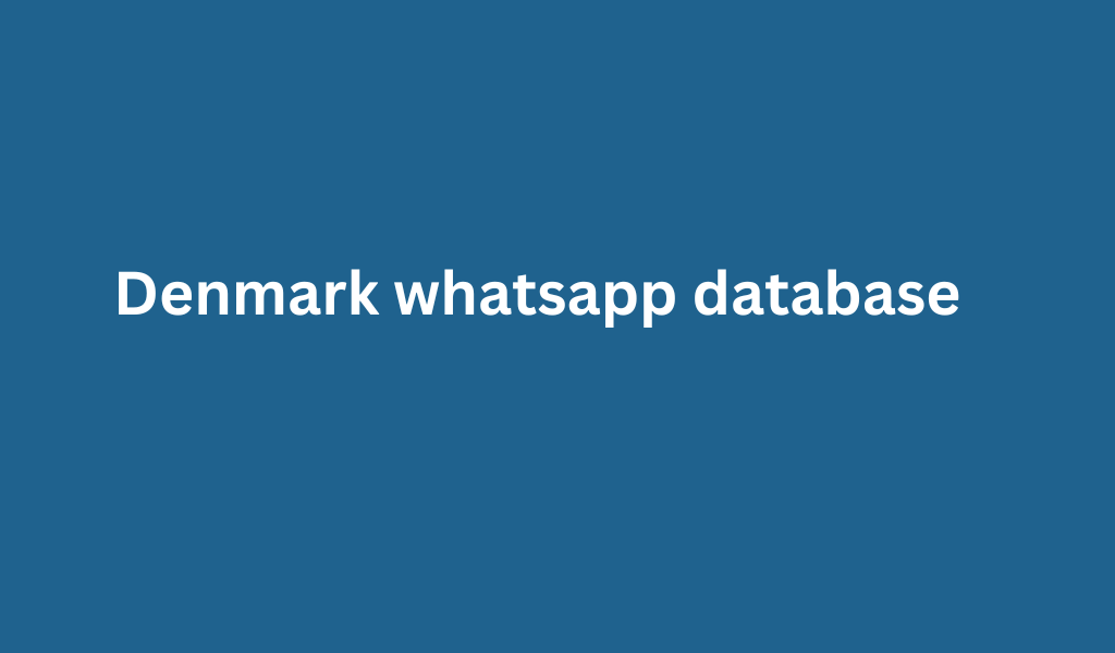 Denmark whatsapp database