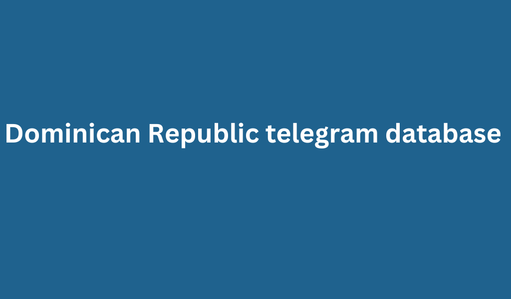 Dominican Republic telegram database