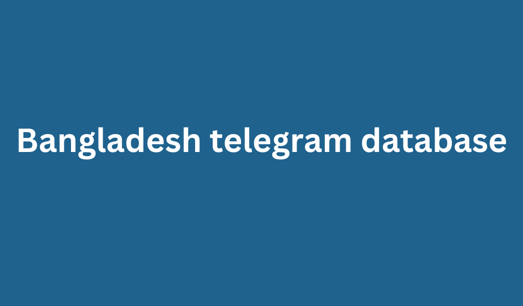 Bangladesh telegram database