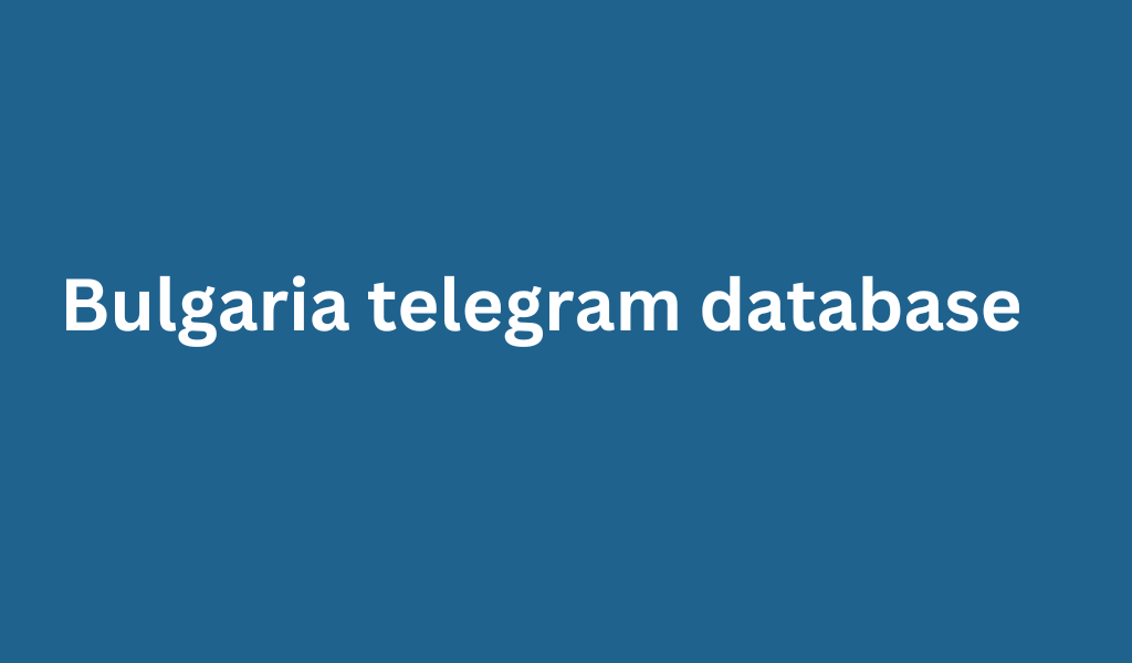 Bulgaria telegram database