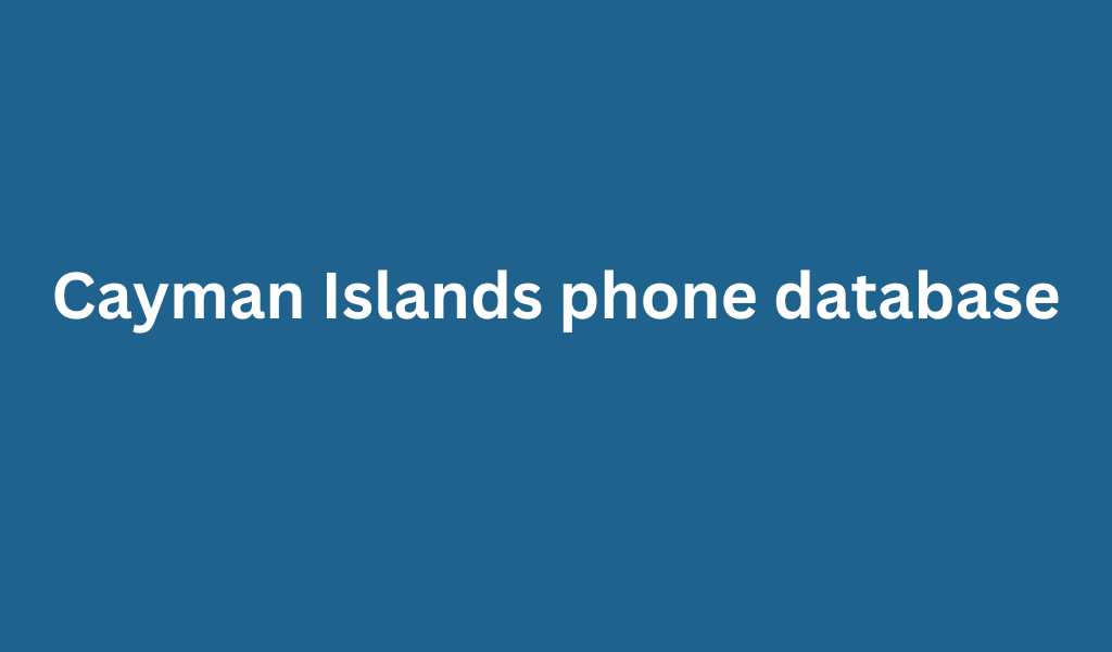 Cayman Islands phone database