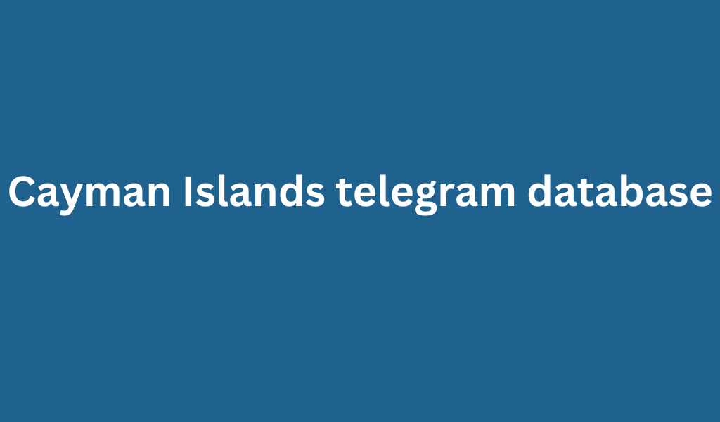 Cayman Islands telegram database