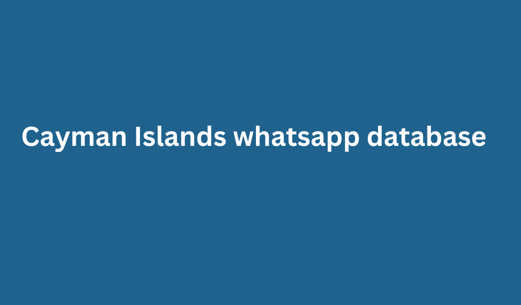 Cayman Islands whatsapp database