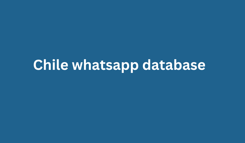 Chile whatsapp database