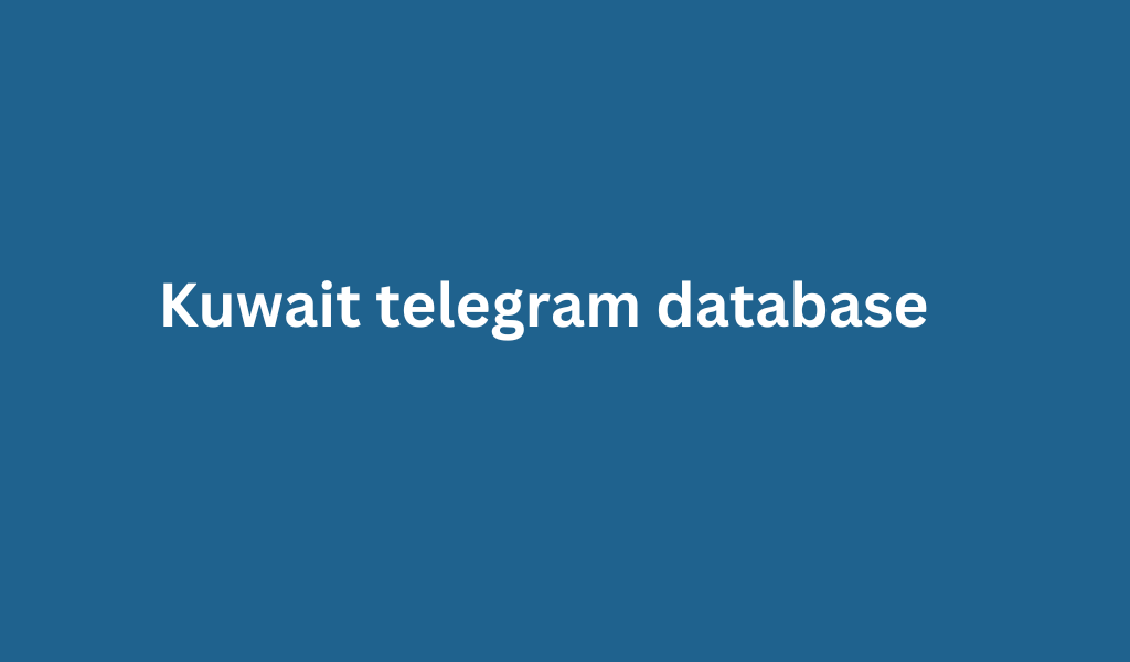 Kuwait telegram database