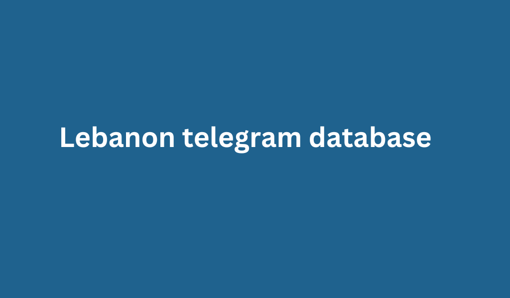 Lebanon telegram database