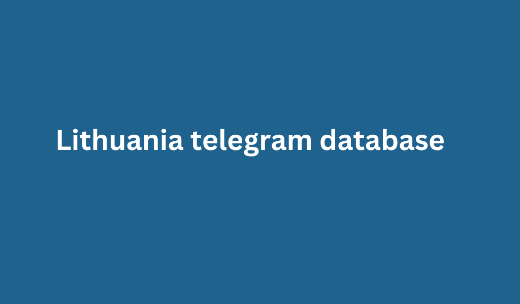 Lithuania telegram database