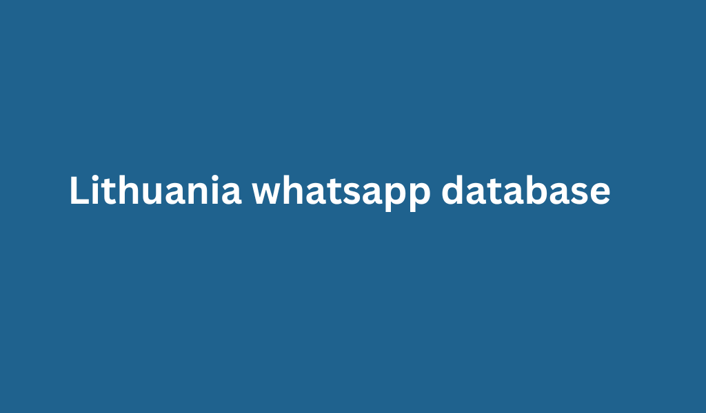 Lithuania whatsapp database