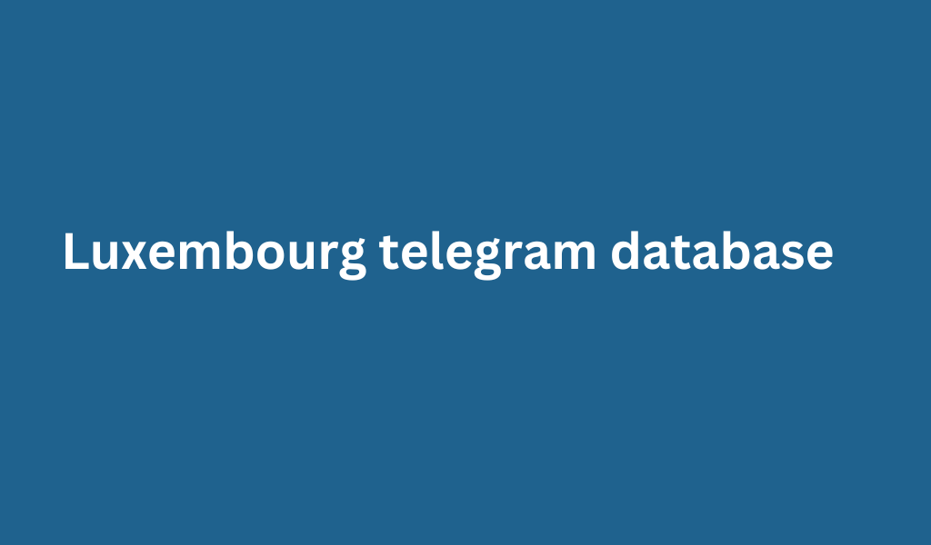 Luxembourg telegram database