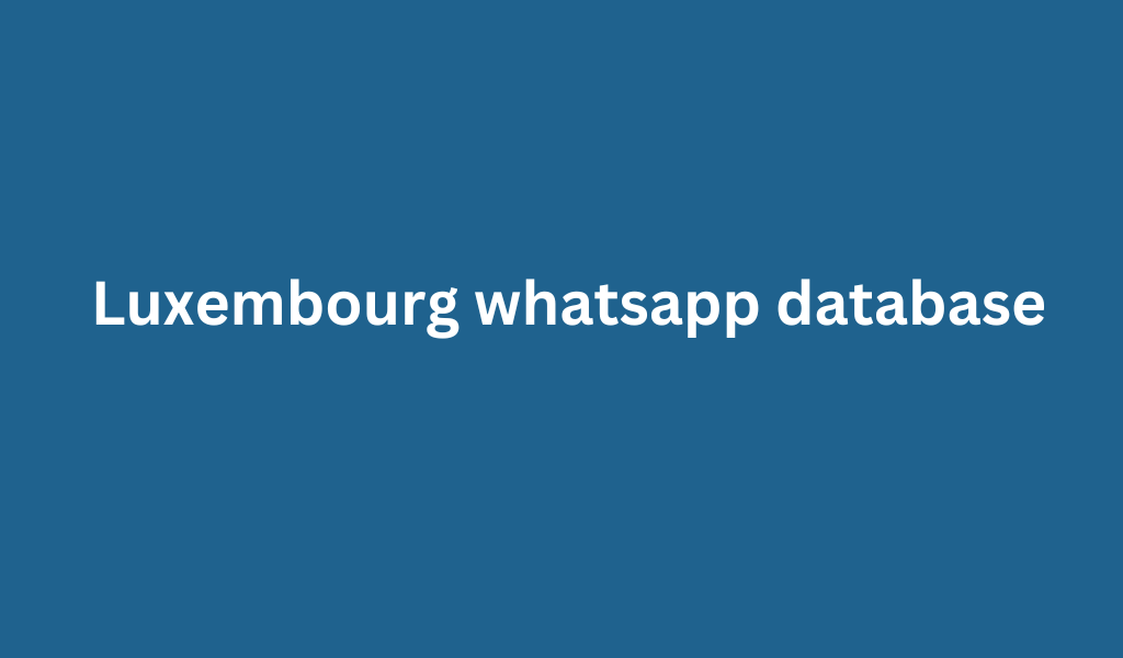 Luxembourg whatsapp database