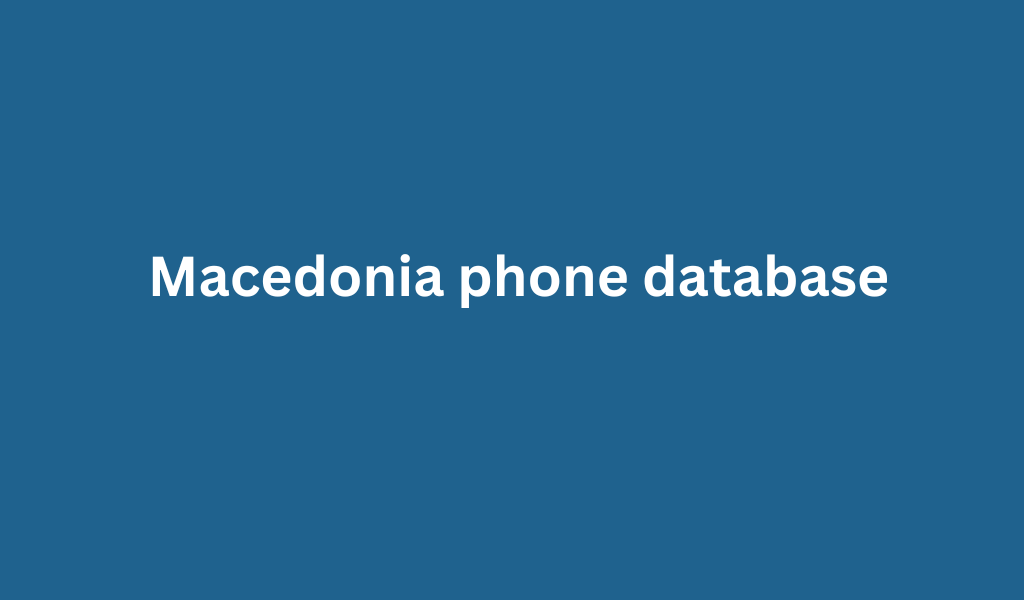 Macedonia phone database