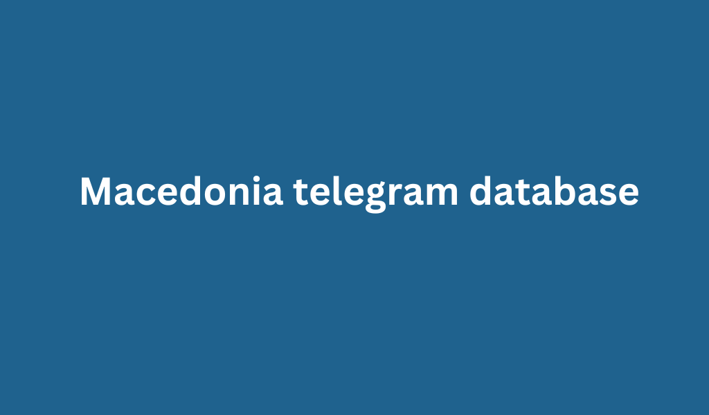 Macedonia telegram database