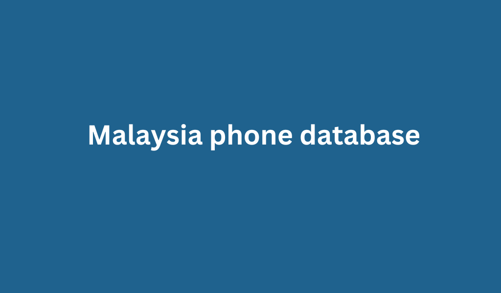 Malaysia phone database