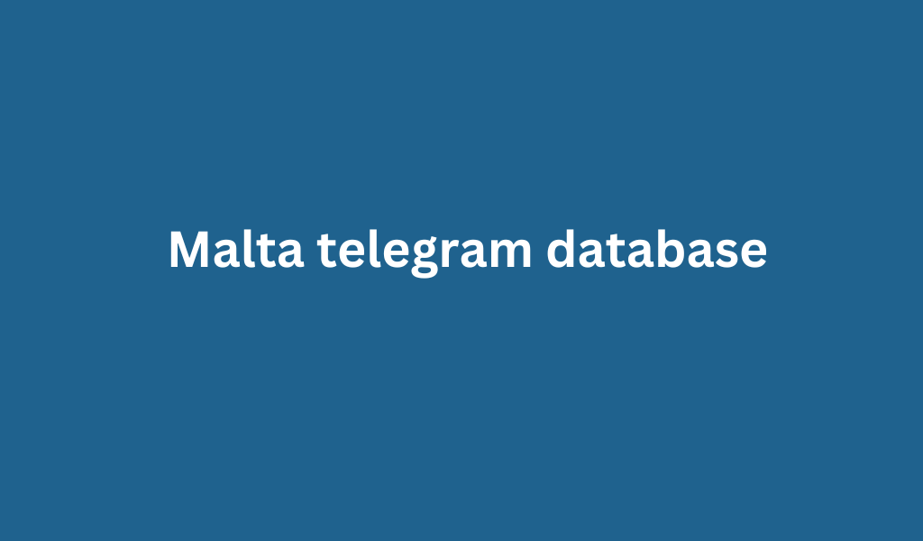 Malta telegram database