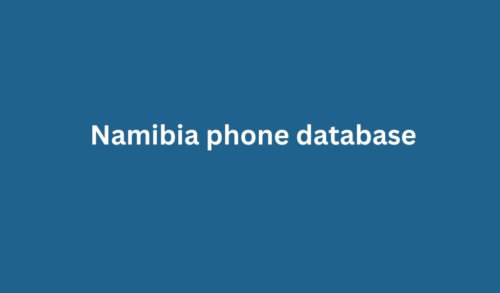 Namibia phone database