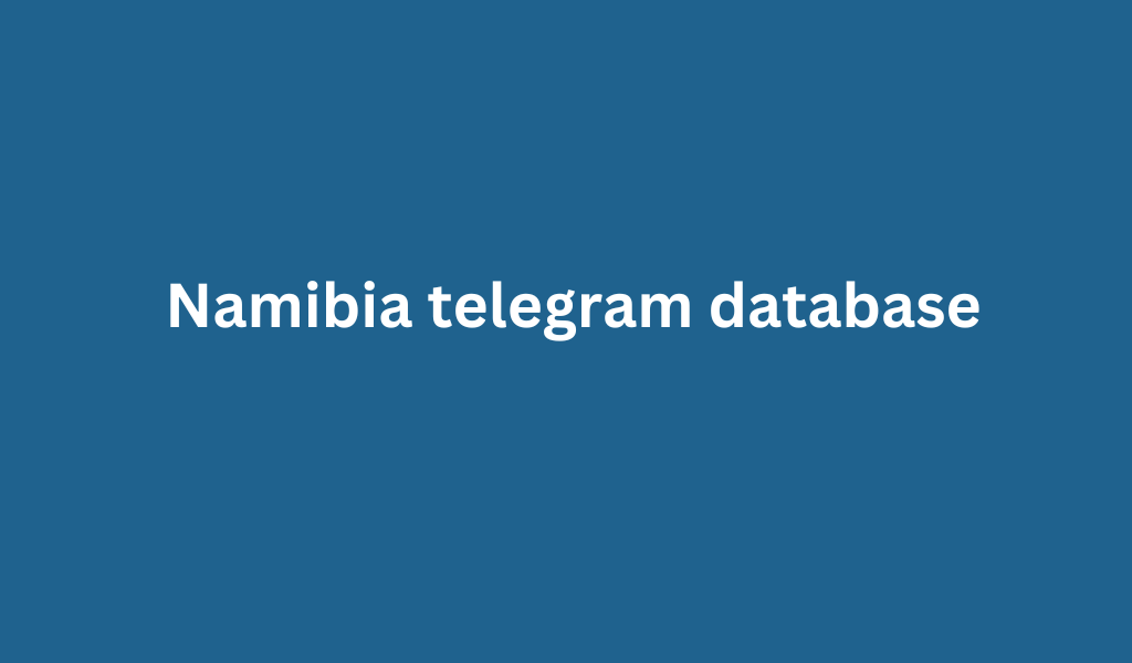 Namibia telegram database