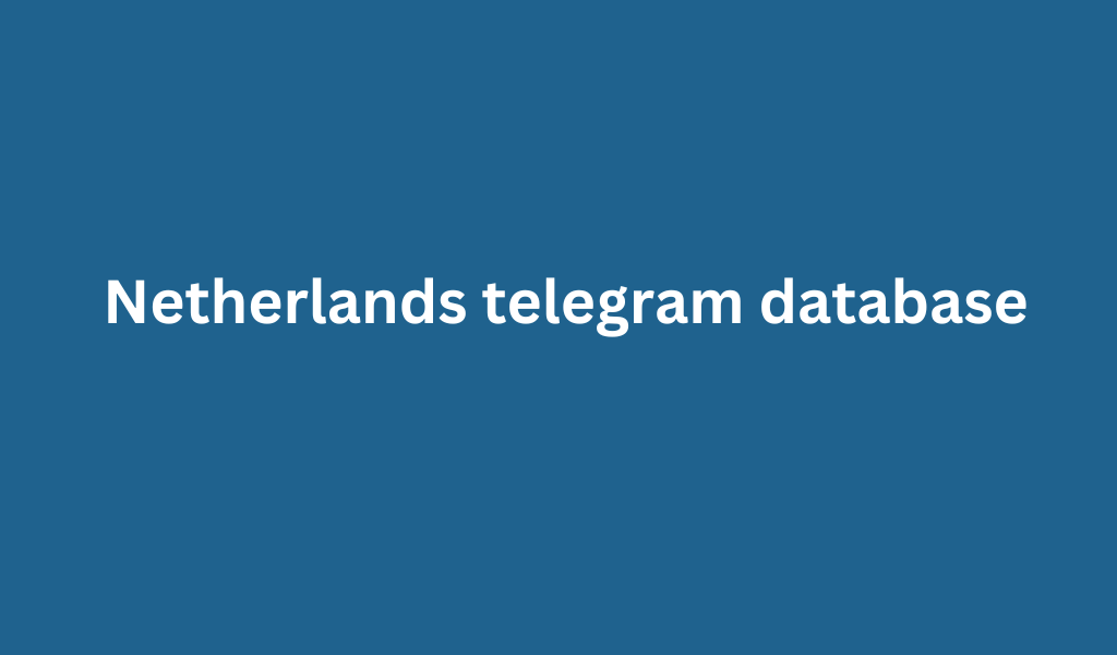 Netherlands telegram database