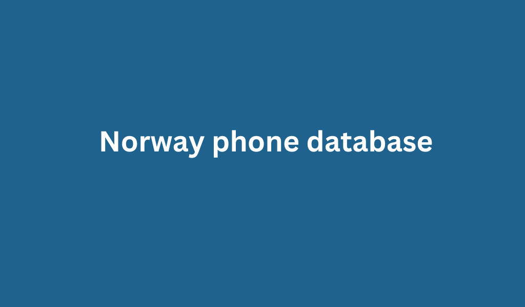 Norway phone database