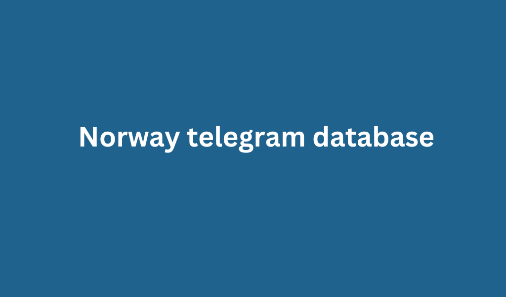 Norway telegram database