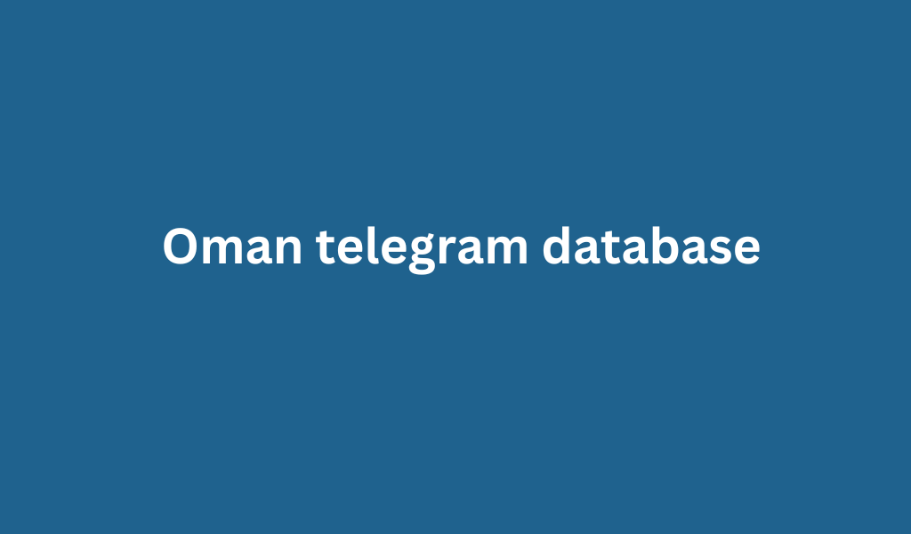 Oman telegram database