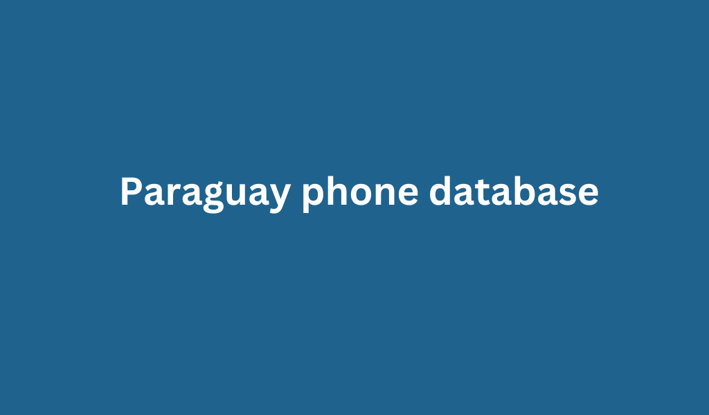 Paraguay phone database