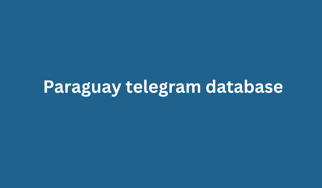 Paraguay telegram database