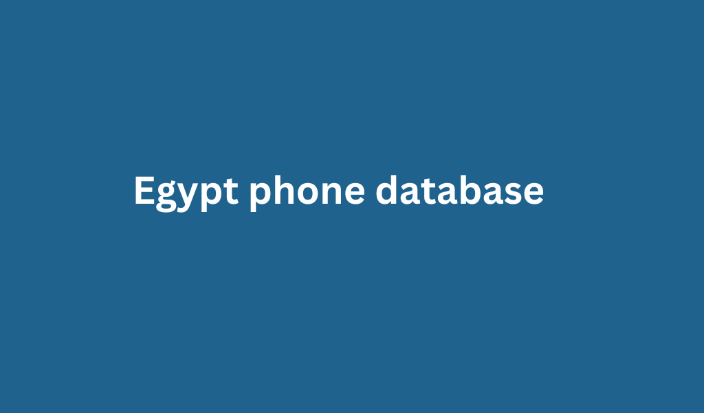 Egypt phone database