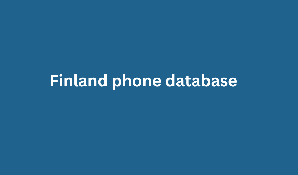 Finland phone database