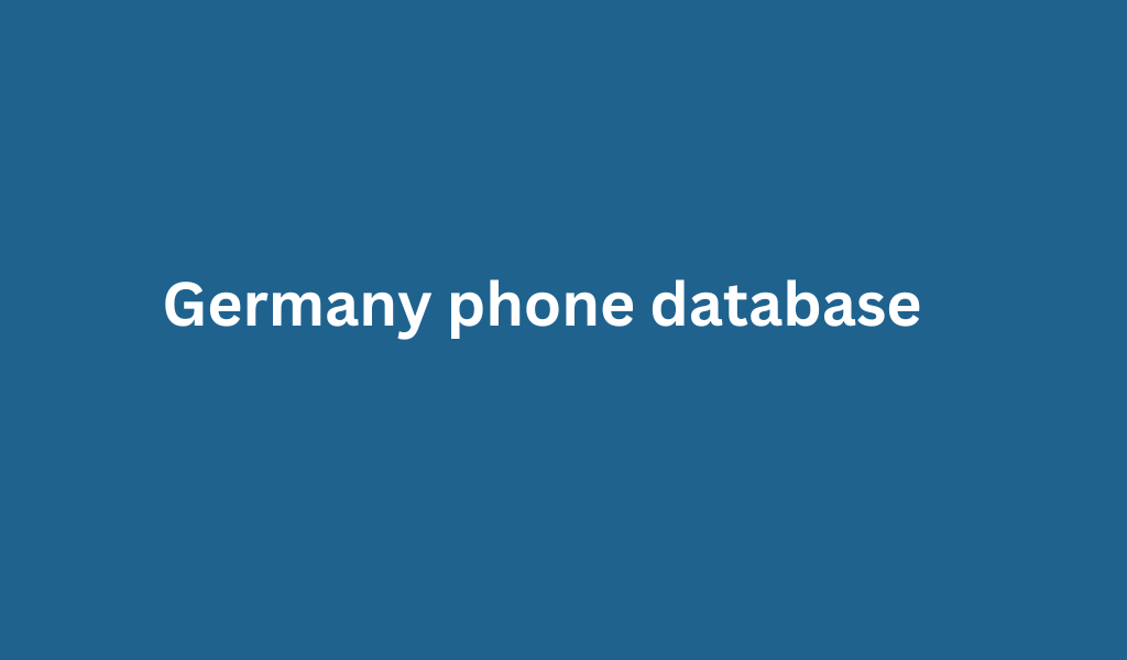 Germany phone database