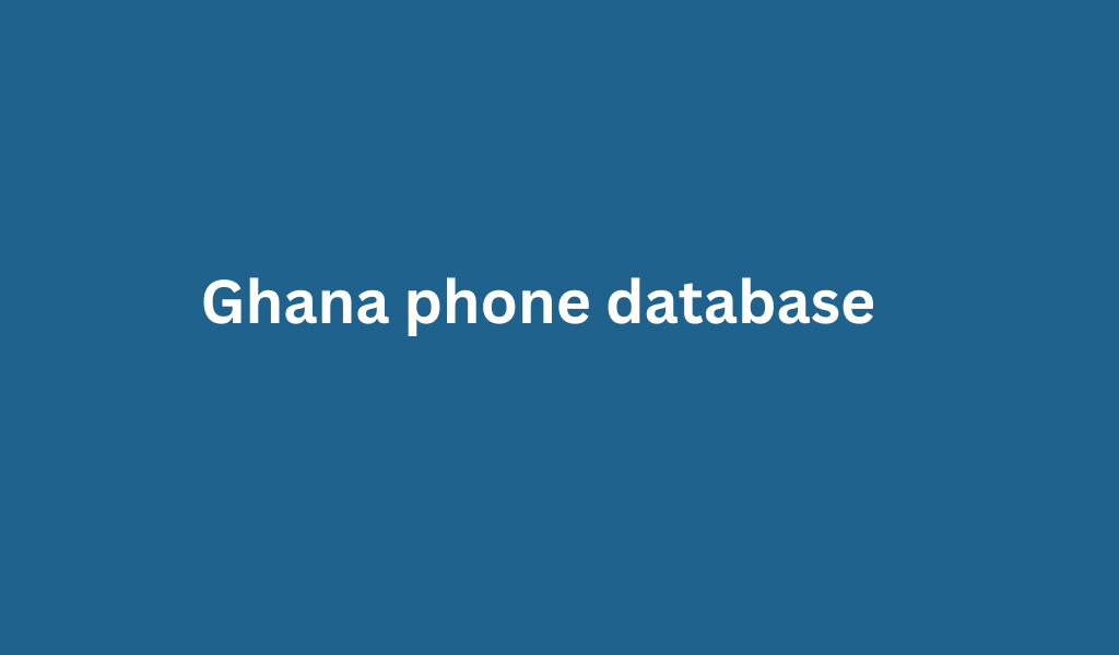 Ghana phone database