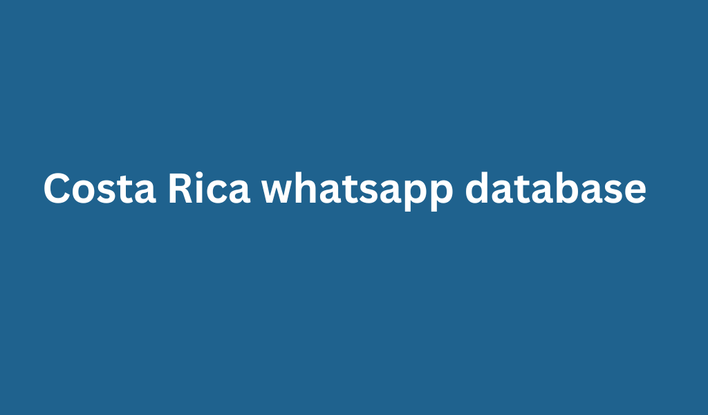 Costa Rica whatsapp database