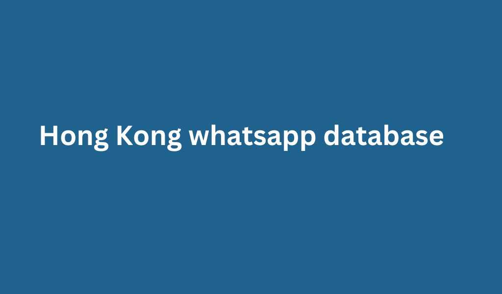 Hong Kong whatsapp database