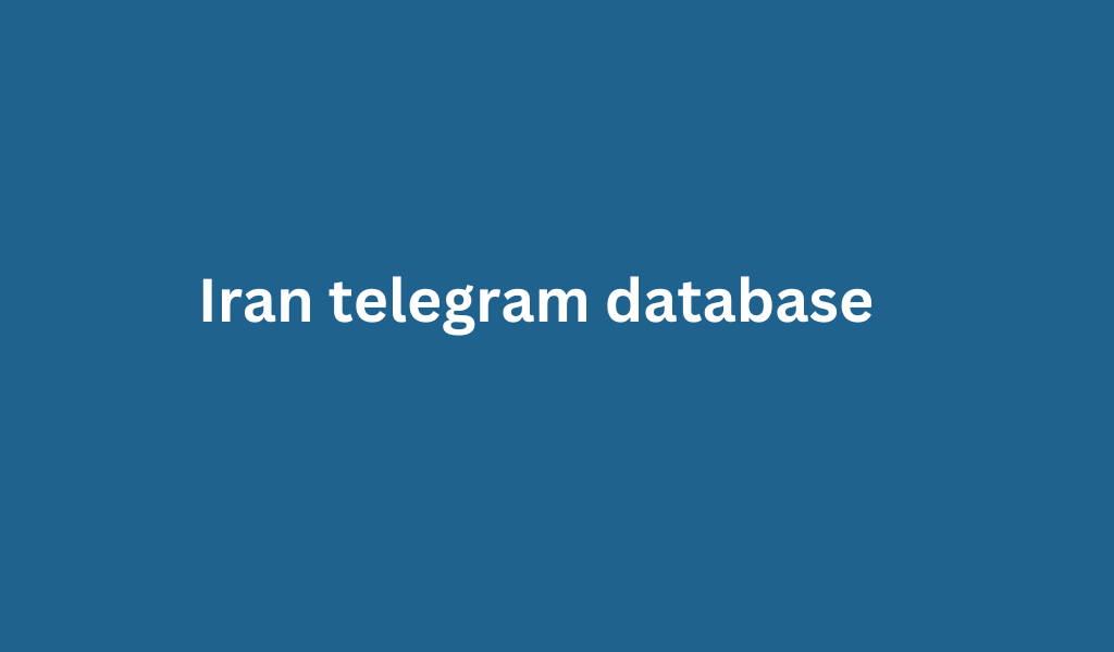 Iran telegram database