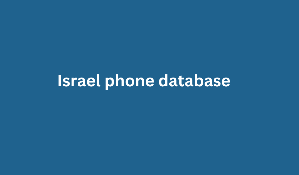 Israel phone database