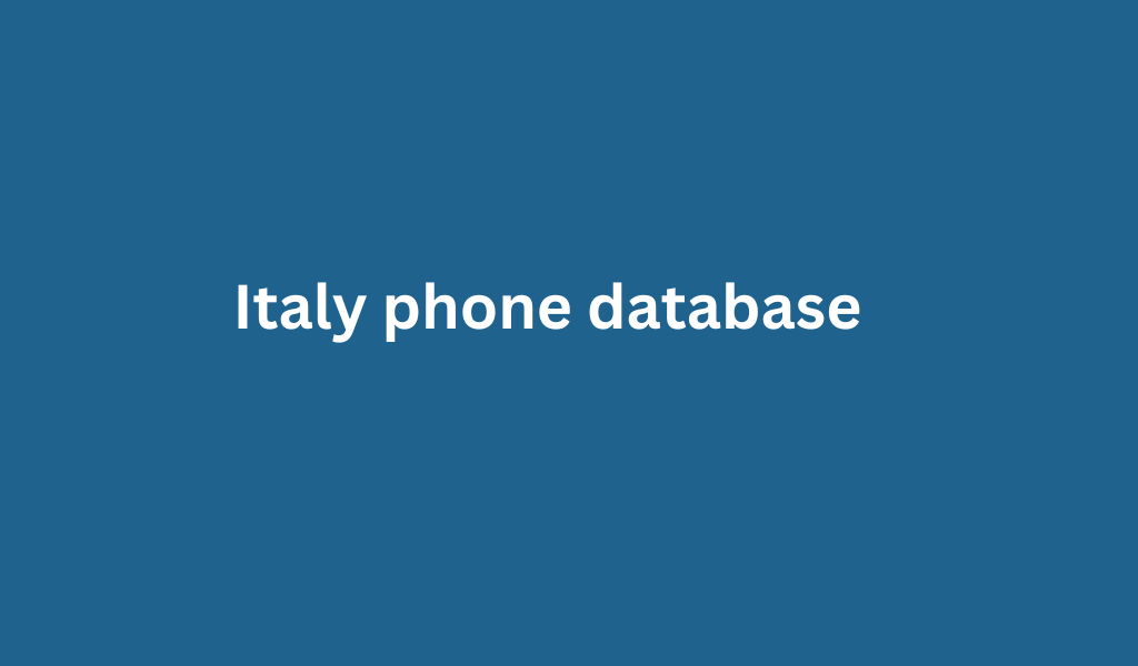 Italy phone database