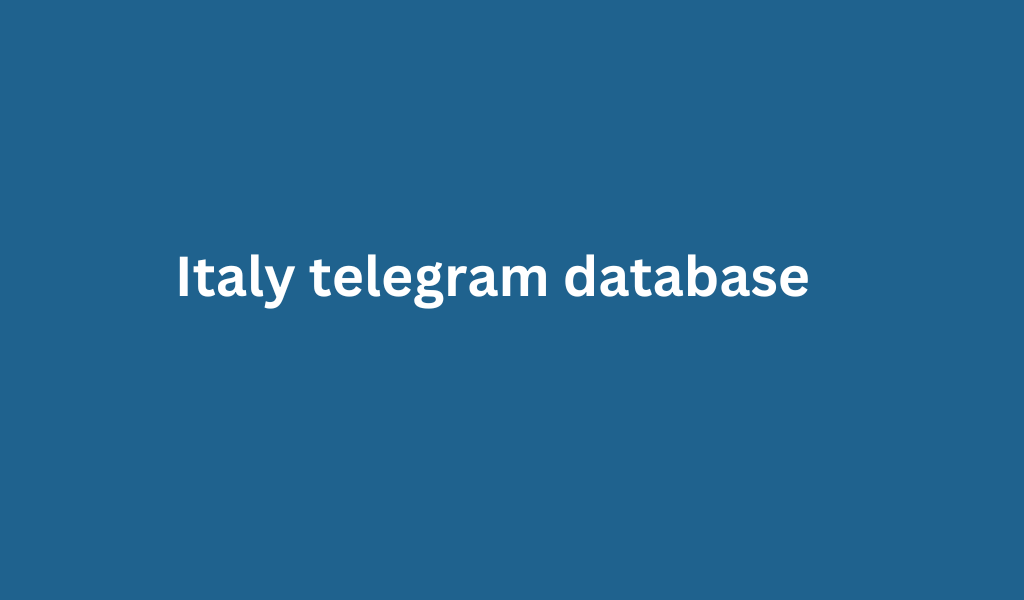 Italy telegram database