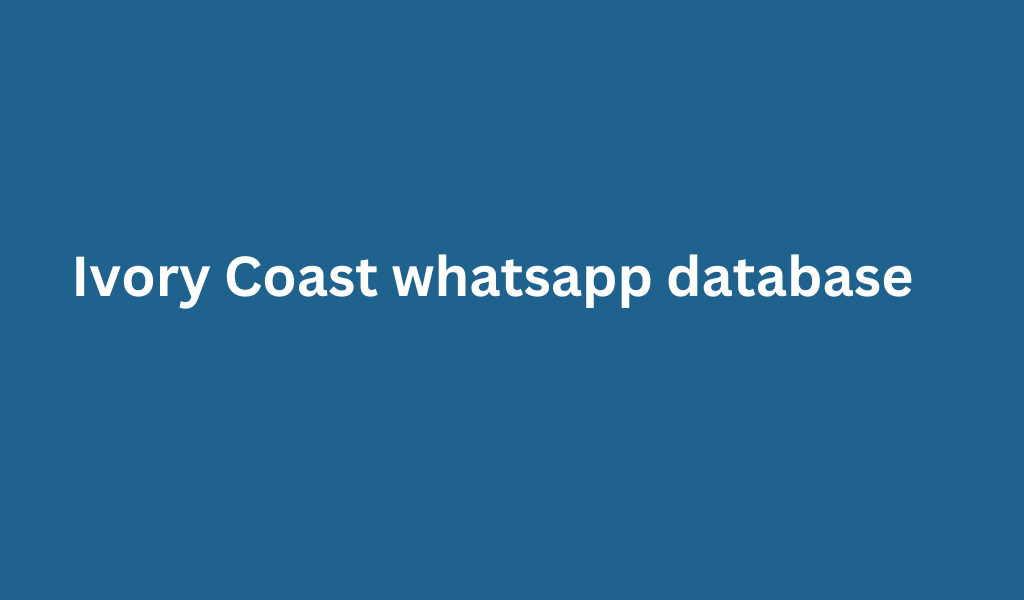 Ivory Coast whatsapp database