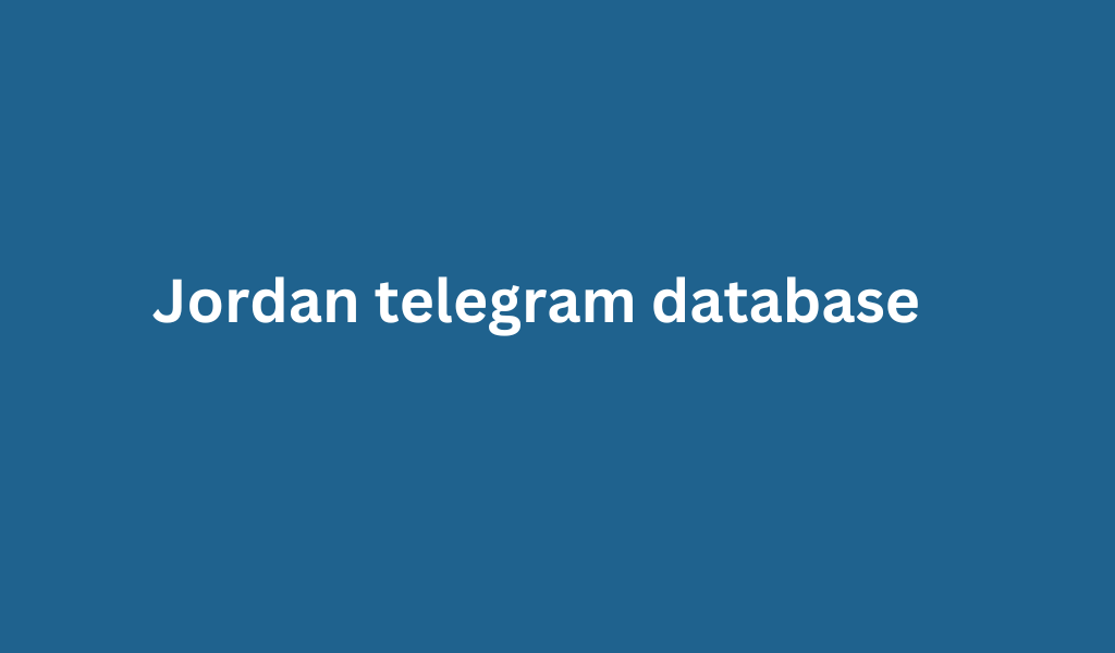 Jordan telegram database